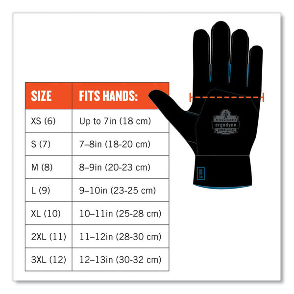 ergodyne® ProFlex 7501-CASE Coated Waterproof Winter Gloves, Gray, Large, 144 Pairs/Carton, Ships in 1-3 Business Days (EGO17934) Case of 144