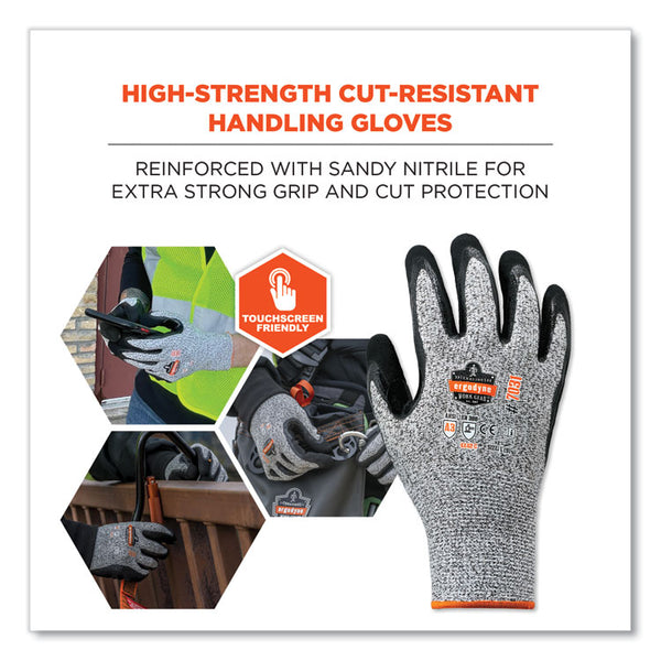 ergodyne® ProFlex 7031-CASE ANSI A3 Nitrile-Coated CR Gloves, Gray, X-Large, 144 Pairs/Carton, Ships in 1-3 Business Days (EGO17885) Case of 144