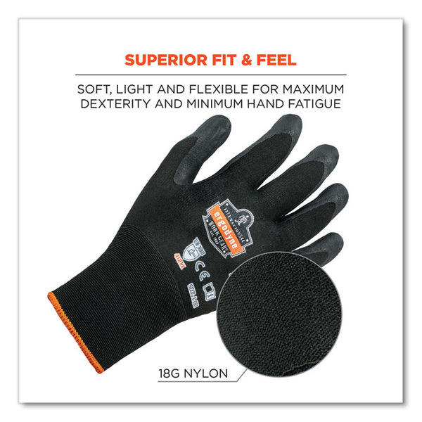 ergodyne® ProFlex 7001 Nitrile-Coated Gloves, Black, Small, Pair, Ships in 1-3 Business Days (EGO17952) 1 Pair