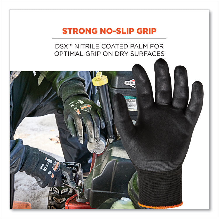 ergodyne® ProFlex 7001-CASE Nitrile Coated Gloves, Black, Small, 144 Pairs/Carton, Ships in 1-3 Business Days (EGO17852) Case of 144
