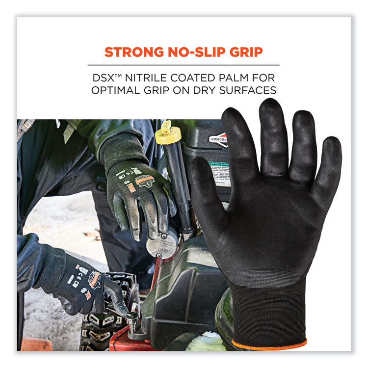 ergodyne® ProFlex 7001 Nitrile-Coated Gloves, Black, 2X-Large, Pair, Ships in 1-3 Business Days (EGO17956) 1 Pair