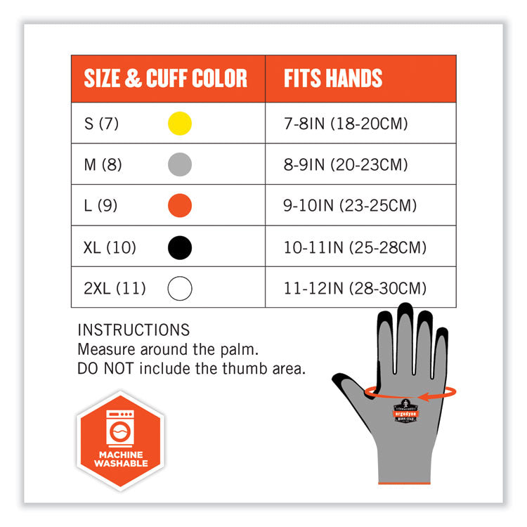 ergodyne® ProFlex 7031-CASE ANSI A3 Nitrile-Coated CR Gloves, Gray, X-Large, 144 Pairs/Carton, Ships in 1-3 Business Days (EGO17885) Case of 144