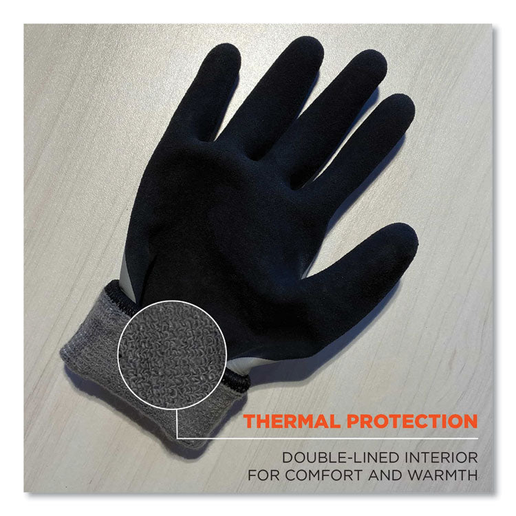 ergodyne® ProFlex 7501-CASE Coated Waterproof Winter Gloves, Gray, Small, 144 Pairs/Carton, Ships in 1-3 Business Days (EGO17932) Case of 144