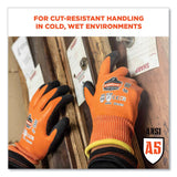 ergodyne® ProFlex 7551-CASE ANSI A5 Coated Waterproof CR Gloves, Orange, Small, 144 Pairs/Carton, Ships in 1-3 Business Days (EGO17992) Case of 144