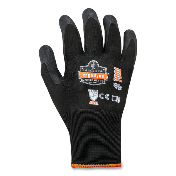 ergodyne® ProFlex 7001-CASE Nitrile Coated Gloves, Black, X-Large, 144 Pairs/Carton, Ships in 1-3 Business Days (EGO17855) Case of 144