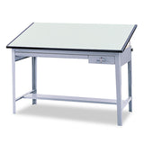 Safco® Precision Four-Post Drafting Table Base, 56.5w x 30.5d x 35.5h, Gray (SAF3962GR)
