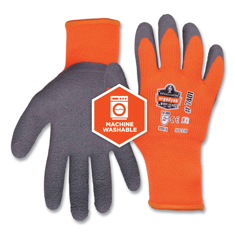 ergodyne® ProFlex 7401-CASE Coated Lightweight Winter Gloves, Orange, 2X-Large, 144 Pairs/Carton, Ships in 1-3 Business Days (EGO17896) Case of 144