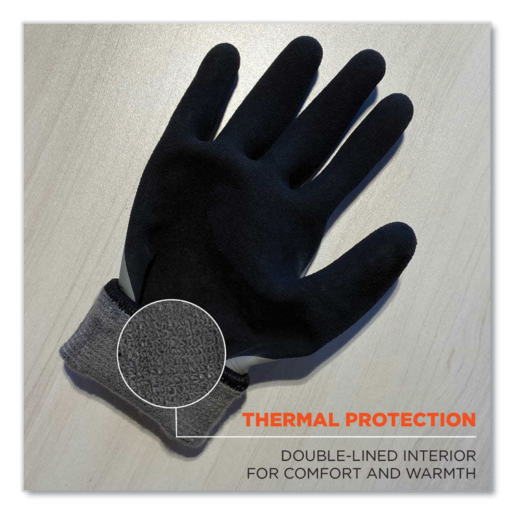 ergodyne® ProFlex 7501-CASE Coated Waterproof Winter Gloves, Gray, 2X-Large, 144 Pairs/Carton, Ships in 1-3 Business Days (EGO17936) Case of 144