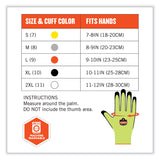 ergodyne® ProFlex 7021 Hi-Vis Nitrile-Coated CR Gloves, Lime, Small, Pair, Ships in 1-3 Business Days (EGO17962) 1 Pair