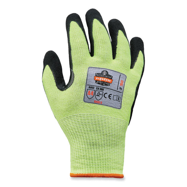 ergodyne® ProFlex 7041-CASE ANSI A4 Nitrile Coated CR Gloves, Lime, Medium, 144 Pairs/Carton, Ships in 1-3 Business Days (EGO17823) Case of 144