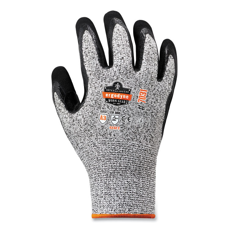 ergodyne® ProFlex 7031 ANSI A3 Nitrile-Coated CR Gloves, Gray, Medium, Pair, Ships in 1-3 Business Days (EGO17983) 1 Pair