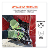 ergodyne® ProFlex 7022-CASE ANSI A2 Coated CR Gloves DSX, Lime, Medium, 144 Pairs/Carton, Ships in 1-3 Business Days (EGO17873) Case of 144