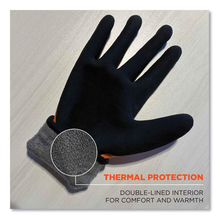 ergodyne® ProFlex 7551-CASE ANSI A5 Coated Waterproof CR Gloves, Orange, Small, 144 Pairs/Carton, Ships in 1-3 Business Days (EGO17992) Case of 144
