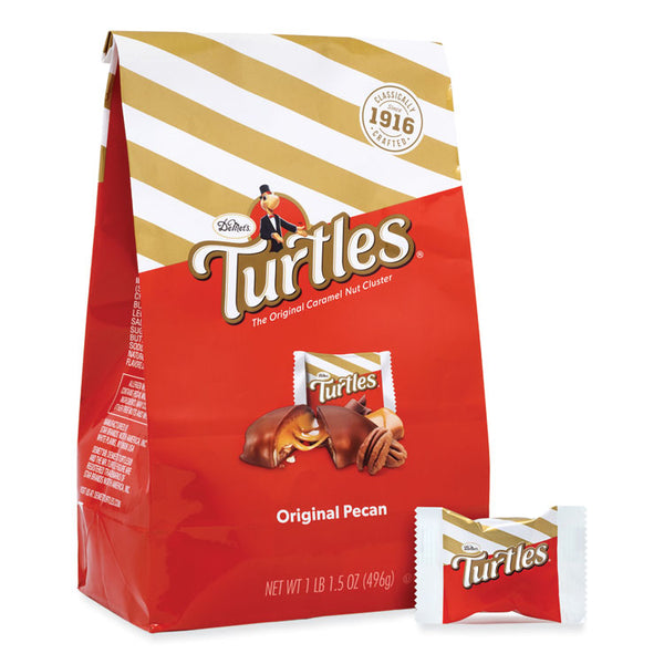 DeMet's Original Turtle Bites, Original Pecan, 1 lb, 1.5 oz Bag, Ships in 1-3 Business Days (GRR22002036) Each