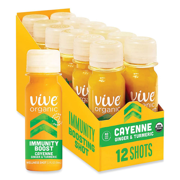 Vive® Organic Immunity Boost Cayenne, 2 oz Bottle, 12/Carton, Ships in 1-3 Business Days (GRR34800002)
