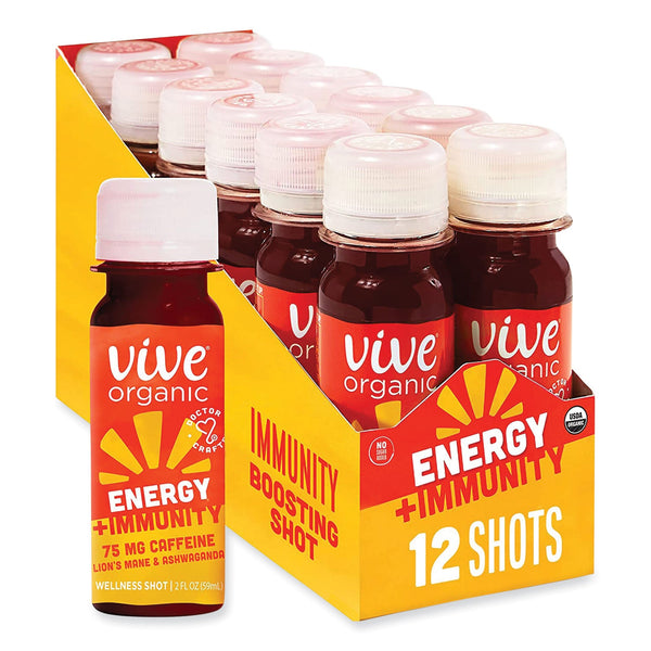 Vive Organic Energy+Focus, 2 oz Bottle, 12/Pack (GRR34800003) Each