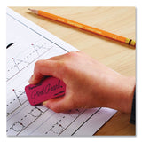 Paper Mate® Pink Pearl Eraser, For Pencil Marks, Rectangular Block, Large, Pink, 3/Pack (PAP70501)