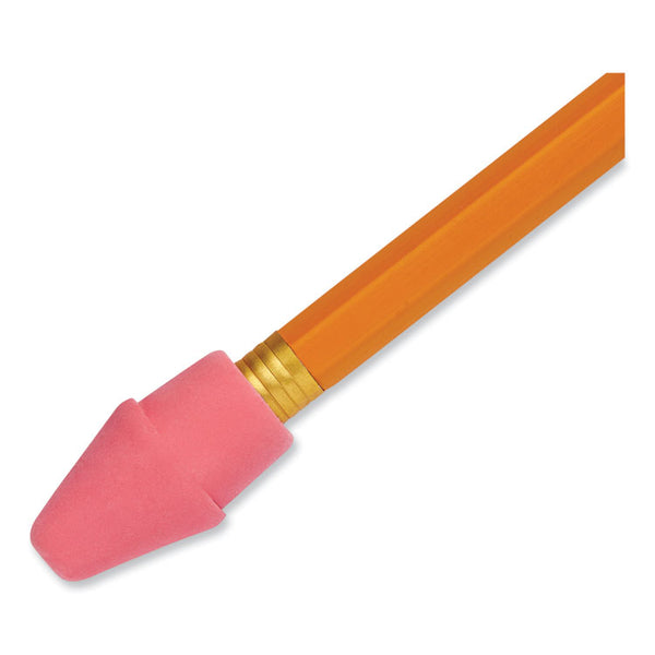 Paper Mate® Arrowhead Eraser Caps, For Pencil Marks, Pink, 144/Box (PAP73015)