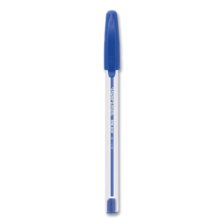 Paper Mate® InkJoy 50ST Ballpoint Pen, Stick, Medium 1 mm, Blue Ink, Clear Barrel, 60/Pack (PAP2014534)