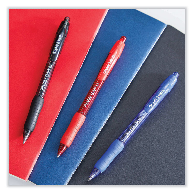 Paper Mate® Profile Gel Pen, Retractable, Medium 0.7 mm, Assorted Ink and Barrel Colors, 36/Pack (PAP2095446)
