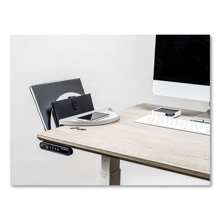 deflecto® Standing Desk File Organizer, 2 Sections, Letter Size, 12 x 9.69 x 7.11, Gray (DEF400003)