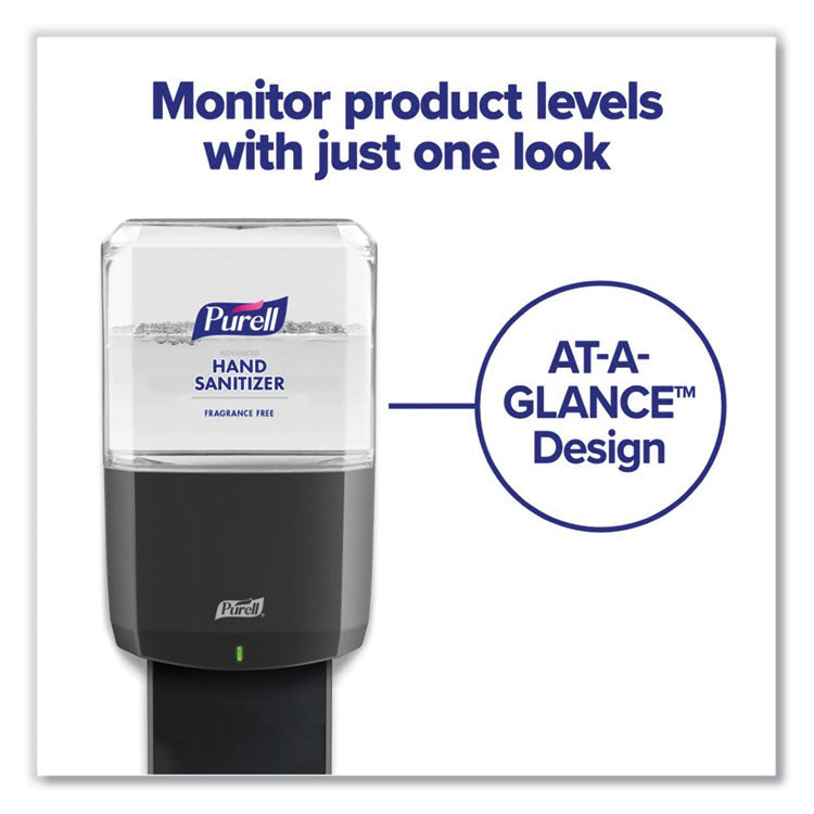 PURELL® ES8 Touch Free Hand Sanitizer Dispenser, 1,200 mL, 5.25 x 8.56 x 12.13, Graphite (GOJ772401)