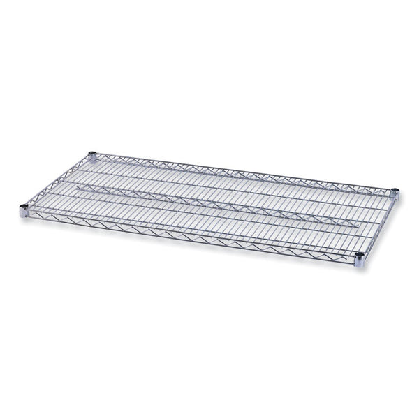 Alera® Industrial Wire Shelving Extra Wire Shelves, 48w x 24d, Silver, 2 Shelves/Carton (ALESW584824SR)