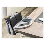 deflecto® Standing Desk File Organizer, 2 Sections, Letter Size, 12 x 9.69 x 7.11, Gray (DEF400003)