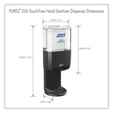 PURELL® ES6 Touch Free Hand Sanitizer Dispenser, 1,200 mL, 5.25 x 8.56 x 12.13, Graphite (GOJ642401) Each