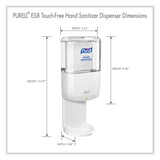 PURELL® ES8 Touch Free Hand Sanitizer Dispenser, 1,200 mL, 5.25 x 8.56 x 12.13, White (GOJ772001)