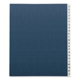 Universal® Expanding Desk File, 20 Dividers, Alpha Index, Letter Size, Blue Cover (UNV30540)