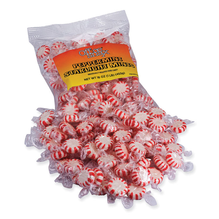 Office Snax® Candy Assortments, Starlight Peppermint Candy, 1 lb Bag (OFX00670) Each