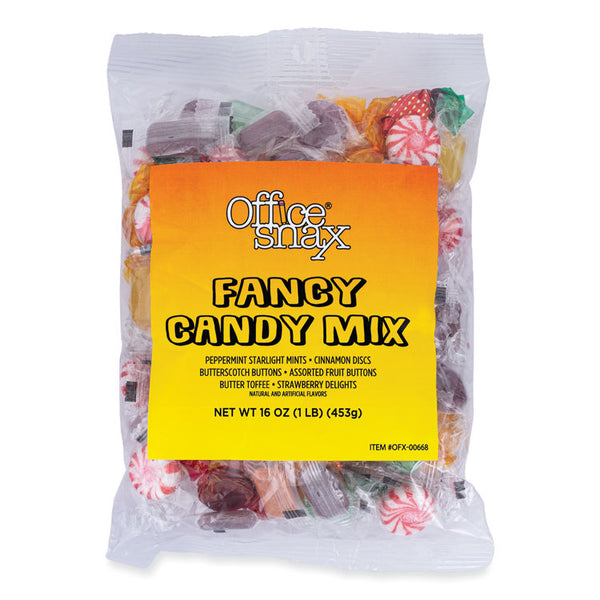 Office Snax® Candy Assortments, Fancy Candy Mix, 1 lb Bag (OFX00668) Each