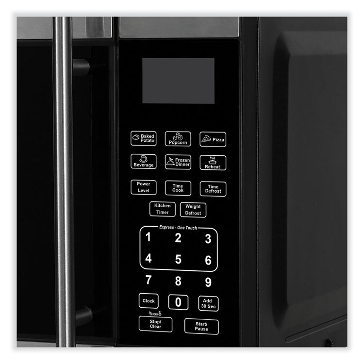 Avanti 0.7 Cubic Foot Microwave Oven, 700 Watts, Stainless Steel/Black (AVAMT7V3S) Each