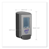 PURELL® CS4 Soap Push-Style Dispenser, 1,250 mL, 4.88 x 8.8 x 11.38, Graphite (GOJ513401)