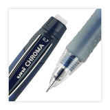 uniball® Chroma Mechanical Pencils with Tube of Lead/Erasers, 0.7 mm, HB (#2), Black Lead, Assorted Barrel Colors, 4/Set (UBC70150) Each