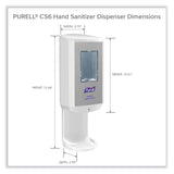 PURELL® CS6 Hand Sanitizer Dispenser, 1,200 mL, 5.79 x 3.93 x 15.64, White (GOJ652001) Each