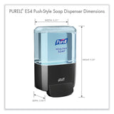 PURELL® ES4 Soap Push-Style Dispenser, 1,200 mL, 4.88 x 8.8 x 11.38, Graphite (GOJ503401) Each