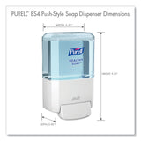 PURELL® ES4 Soap Push-Style Dispenser, 1,200 mL, 4.88 x 8.8 x 11.38, White (GOJ503001) Each