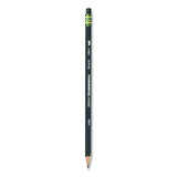 Ticonderoga® Pencils, HB (#2), Black Lead, Black Barrel, Dozen (DIX13953)