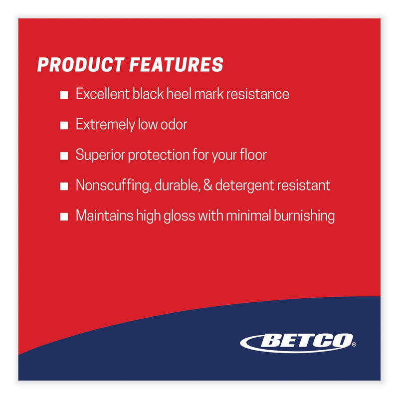 Betco® Untouchable Floor Finish with SRT, 1 gal Bottle, 4/Carton (BET6060400) Case of 4