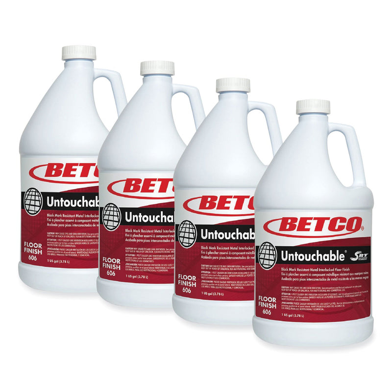 Betco® Untouchable Floor Finish with SRT, 1 gal Bottle, 4/Carton (BET6060400) Case of 4