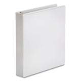 Universal® Economy Round Ring View Binder, 3 Rings, 0.5" Capacity, 11 x 8.5, White, 12/Carton (UNV20952CT) Case of 12