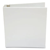Universal® Economy Round Ring View Binder, 3 Rings, 1.5" Capacity, 11 x 8.5, White, 12/Carton (UNV20972CT) Case of 12