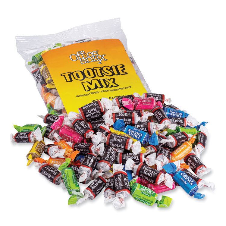 Office Snax® Tootsie Roll Assortment, 14 oz Bag (OFX00658) Each