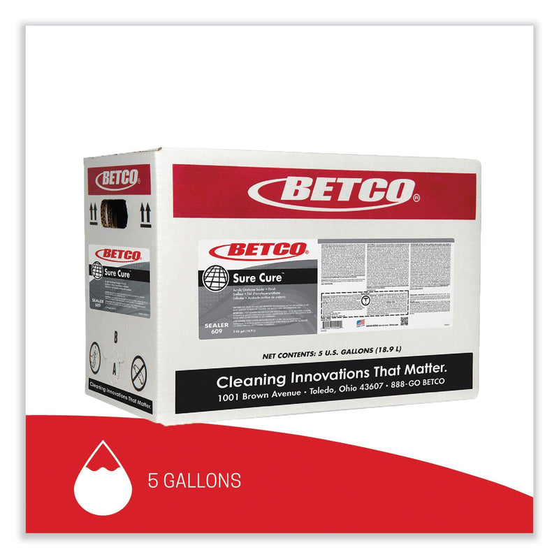 Betco® Sure Cure Urethane Fortified Sealer/Finish, 5 gal Bag-in-Box (BET609B500)