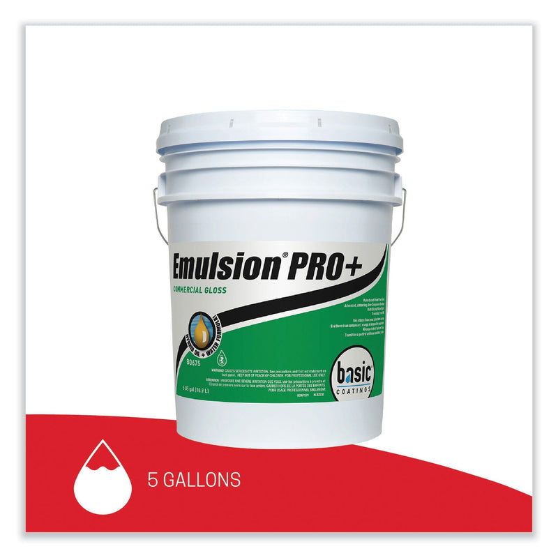 Betco® Emulsion Pro+ Floor Finish and Sealer, 5 gal Pail (BETB06750512) Each