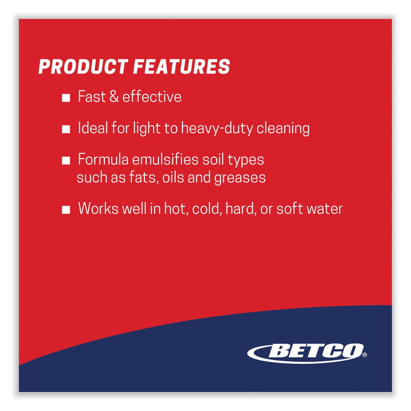 Betco® Kitchen Degreaser, Characteristic Scent, 1 gal Bottle, 4/Carton (BET10120400) Case of 4