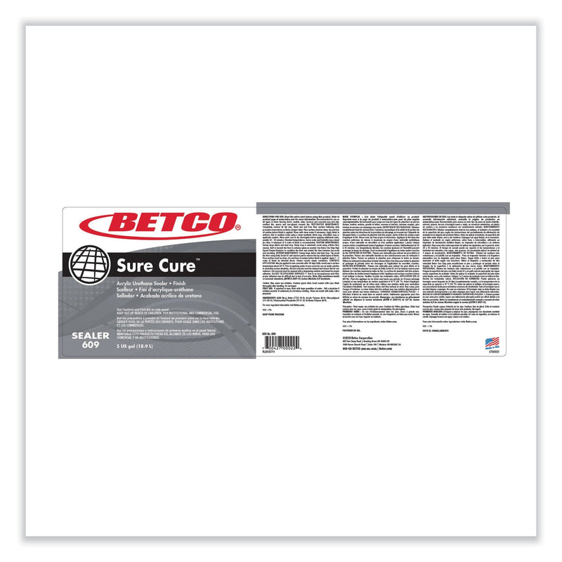 Betco® Sure Cure Urethane Fortified Sealer/Finish, 5 gal Bag-in-Box (BET609B500)