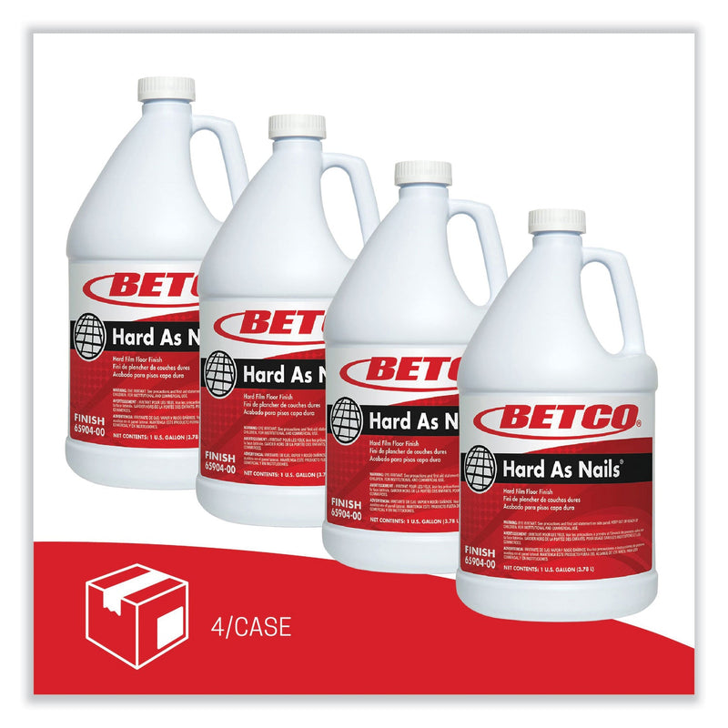 Betco® Hard As Nails Floor Finish, 1 gal Bottle, 4/Carton (BET6590400) Case of 4